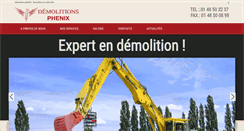 Desktop Screenshot of demolitions-phenix.fr